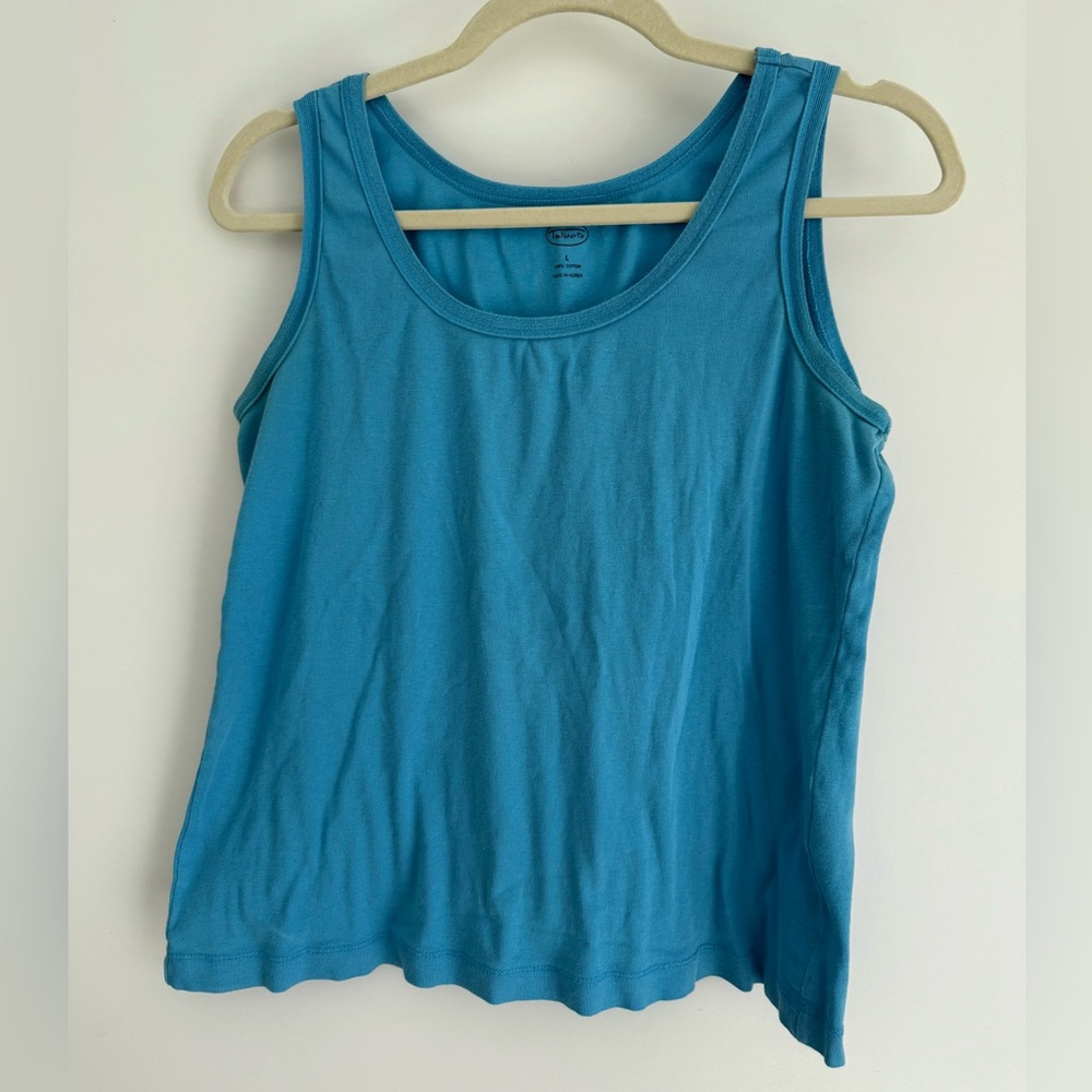 Talbots Robin’s Egg Blue Scoop Neck Tank Top - Size L
